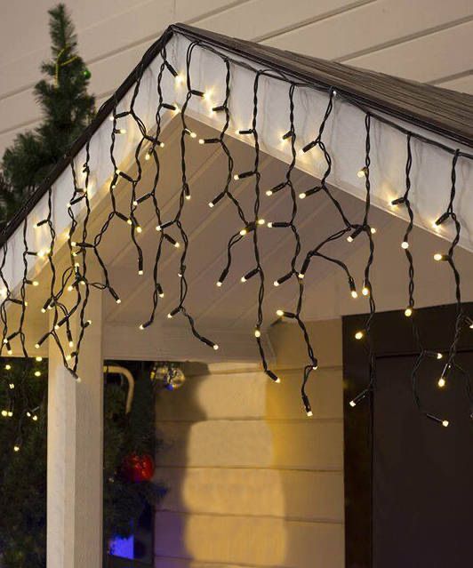 Вулична гірлянда “Бахрома” тепла біла 10м.