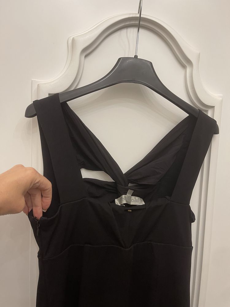 MAX MARA piękna sukienka z wiazaniem w dekolcie