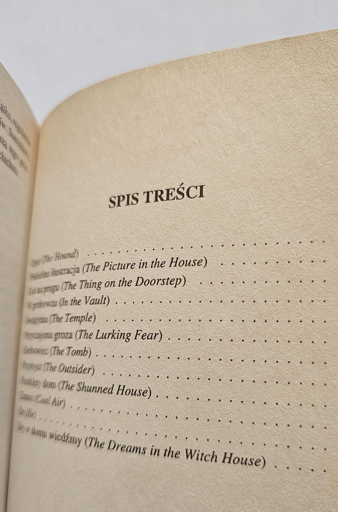 Coś na progu HP Lovecraft opowiadania mistrza