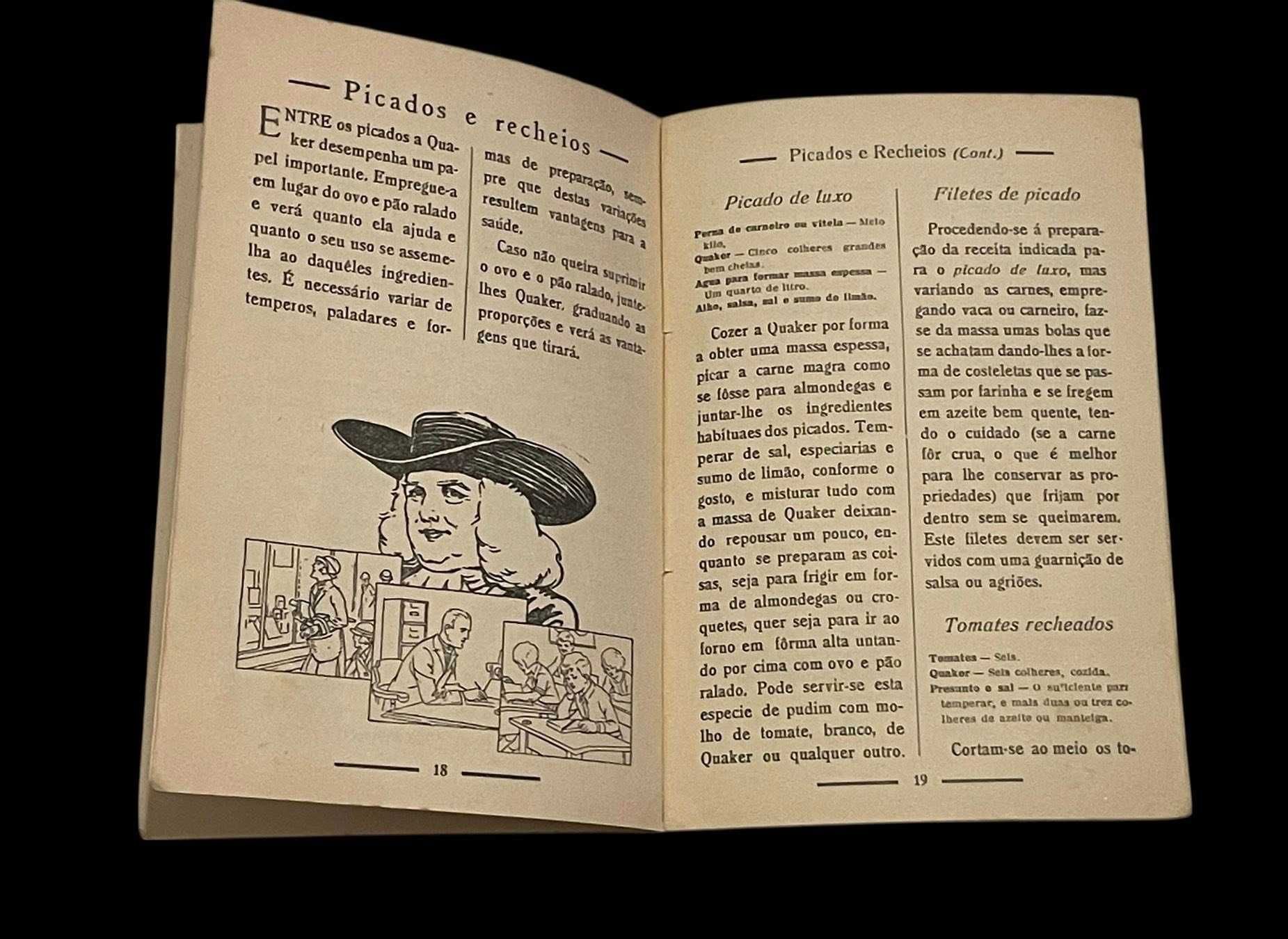 " Quaker Oats 1930 " - Poeta Fernando Pessoa -> RARIDADE