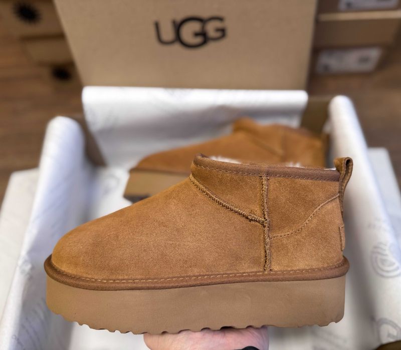 Угги/Угг/Уггі/Уги/Угі/UGG Australia Ultra Mini Platform Chestnut 3 cm