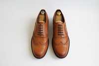 броги туфли коричневые кожаные Roamers размер 43-44