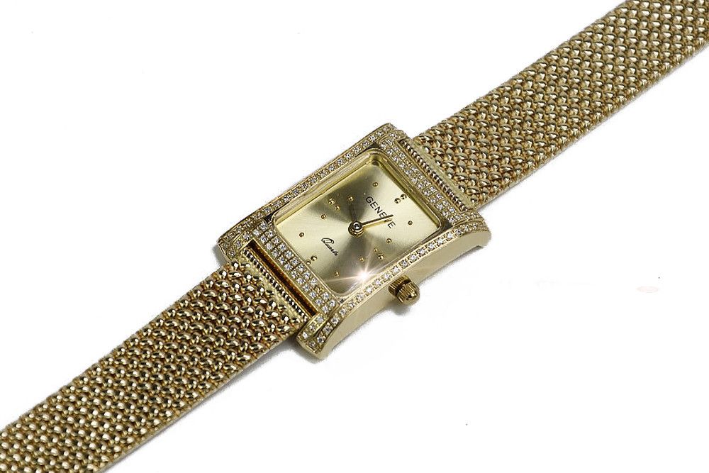 Złoty zegarek z bransoletą damską 14k Geneve lw002y&lbw003y Warszawa