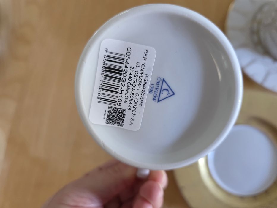 Dwie filiżanki Ćmielów Chodzież Jenny Solaris