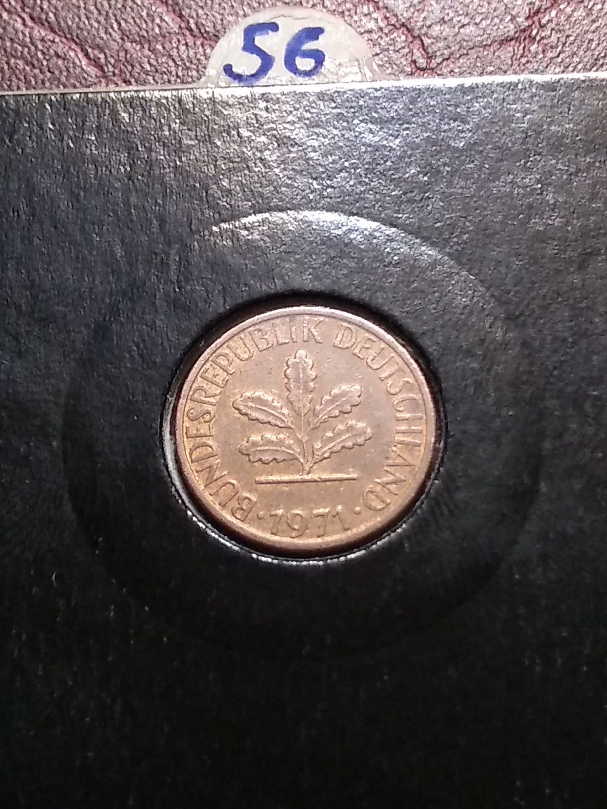 Moneta Niemcy RFN 1 pfennig 1971 G