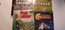 zestaw gier pc 4 sztuki nowe nestle soccer i inne