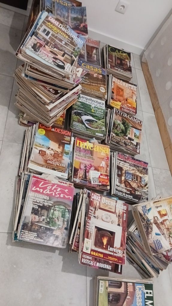 Revistas casa, jardim e decoração, coleção de mais de 300