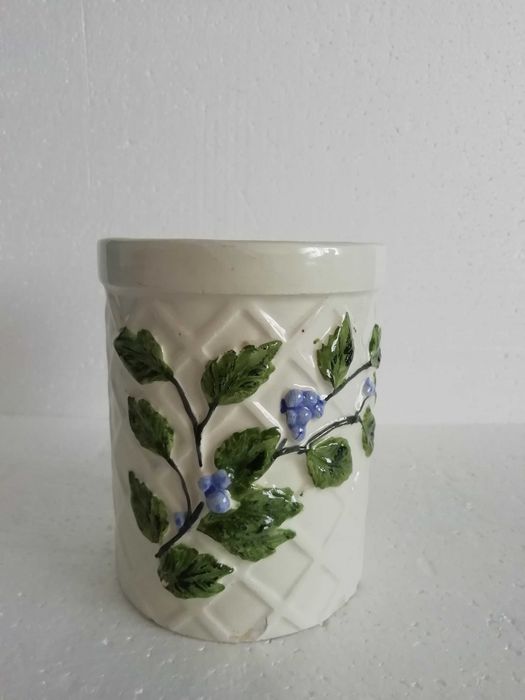 Vaso/Pote Padrão Floral