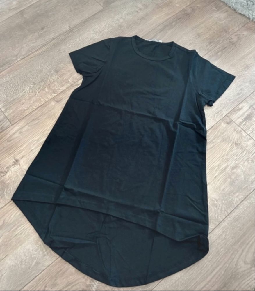 Bluzka basic tshirt gladki czarny xs