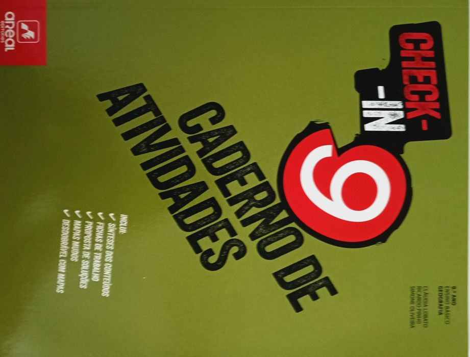 Caderno de Atividades CHECK-IN para o 9.º ano, editado pela Areal Ed