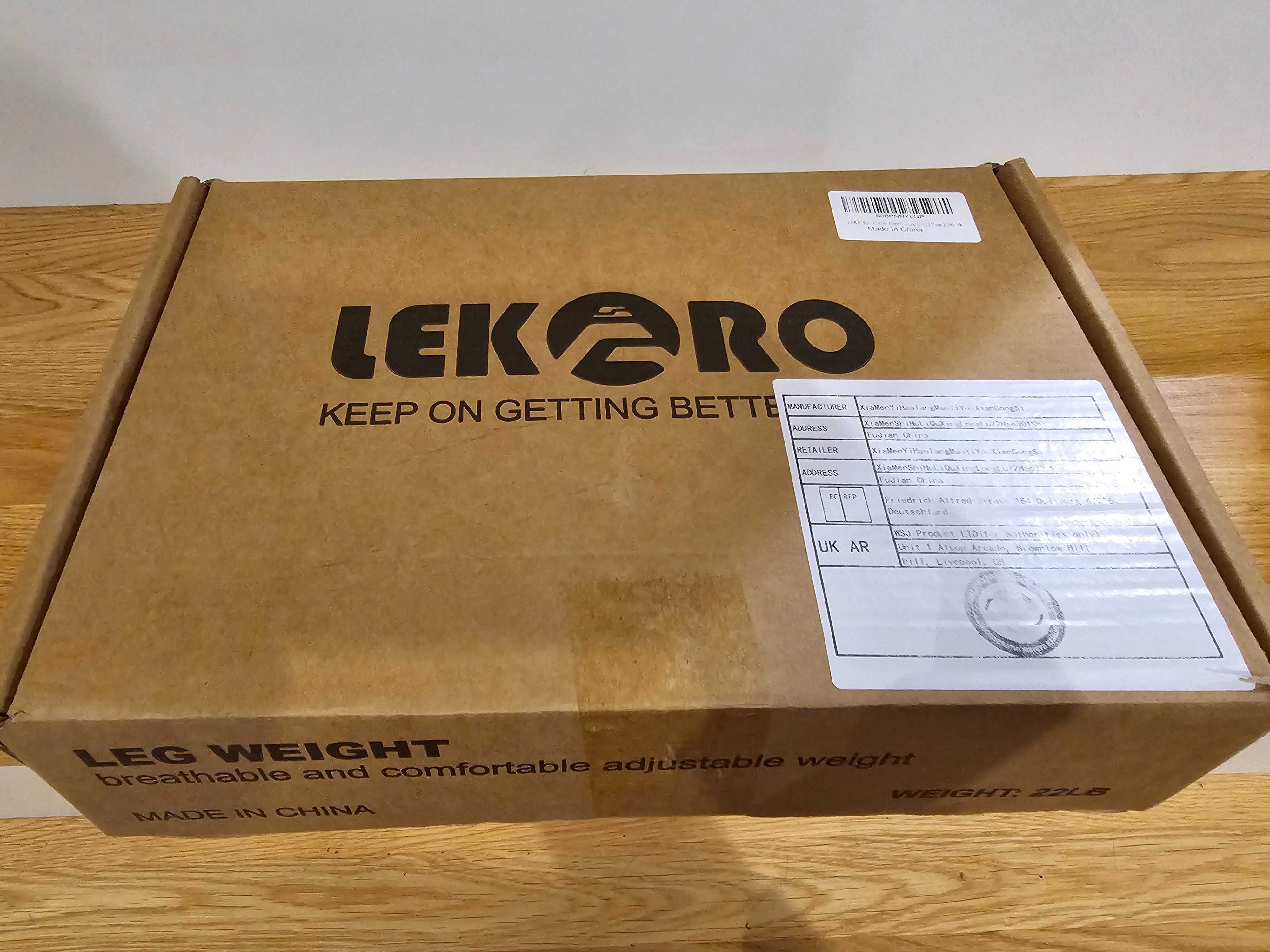 LEKERO Regulowane obciążniki na kostki, Fitness, 5 kg max, 2 szt