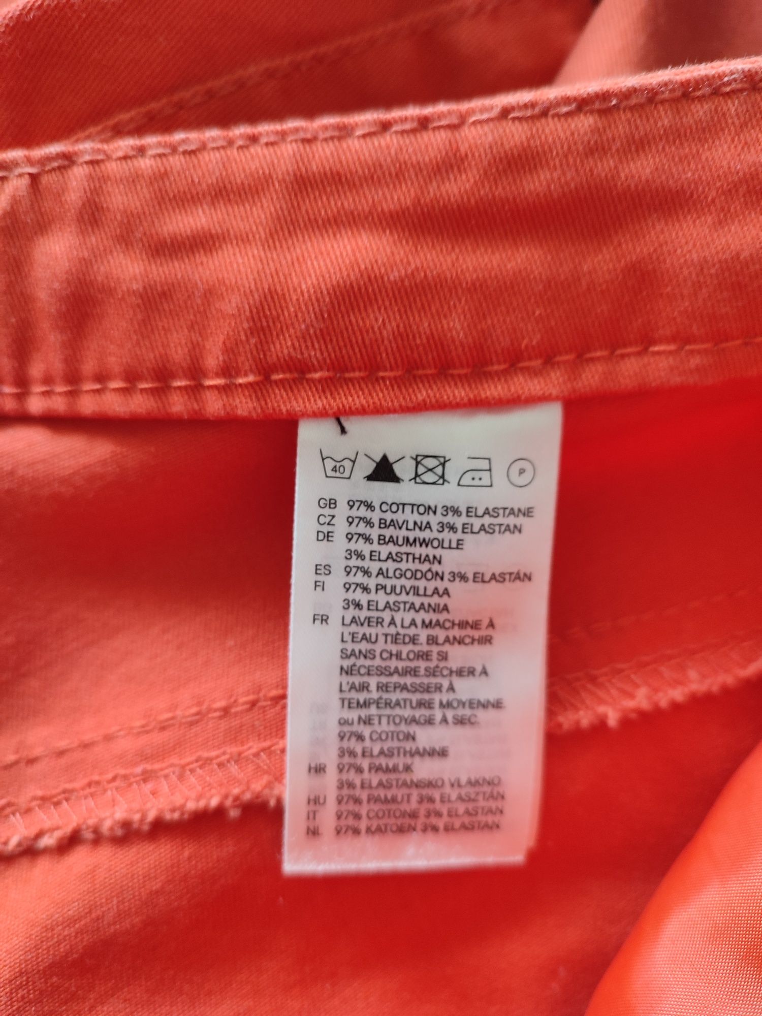 Spodnie z bawełny, H&M rozmiar 40