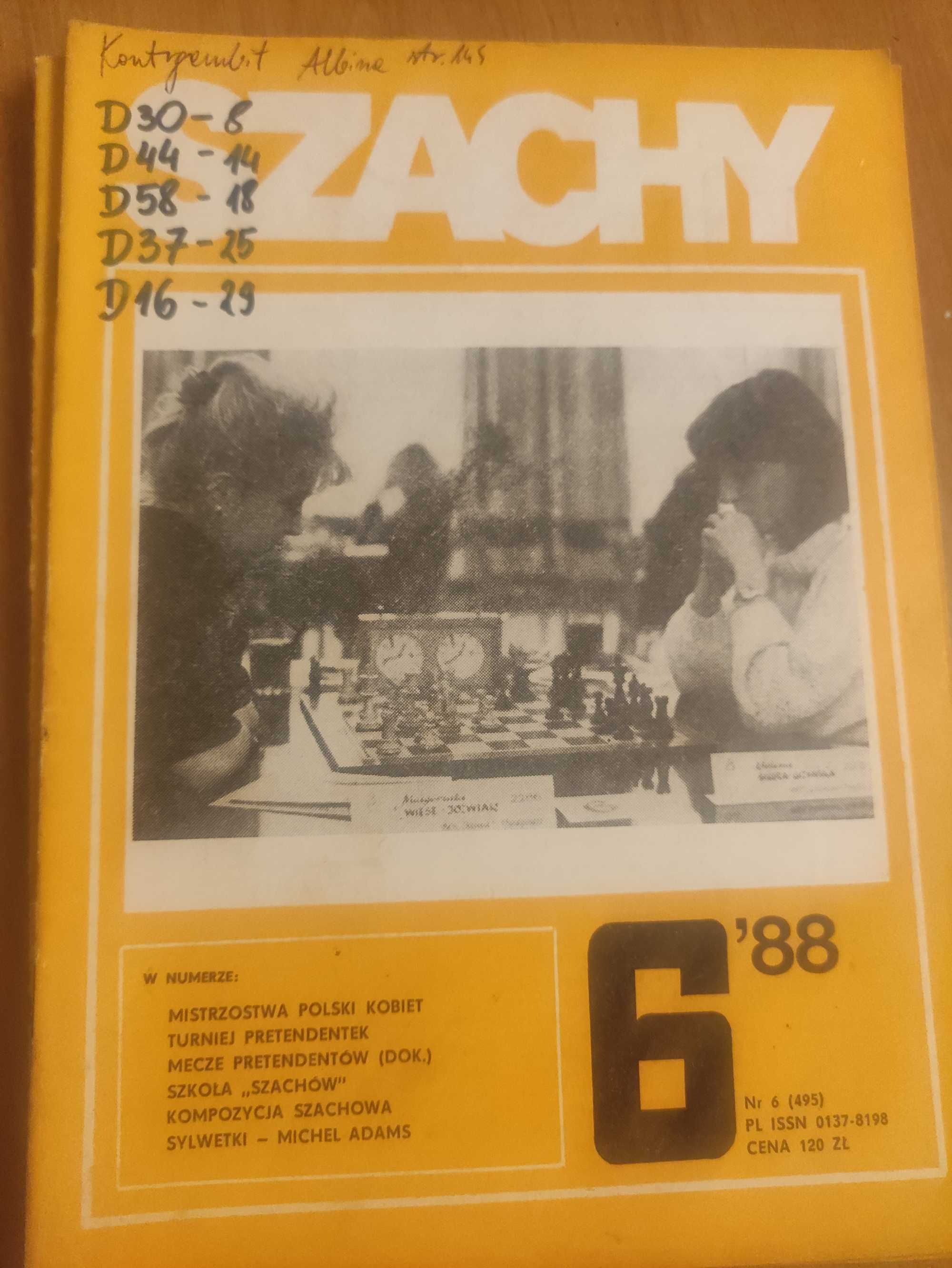 Czasopismo Szachy 6/88