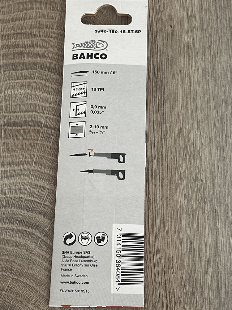Brzeszczot bimetaliczny Sandflex do piły szablastej 150mm 18 bahco