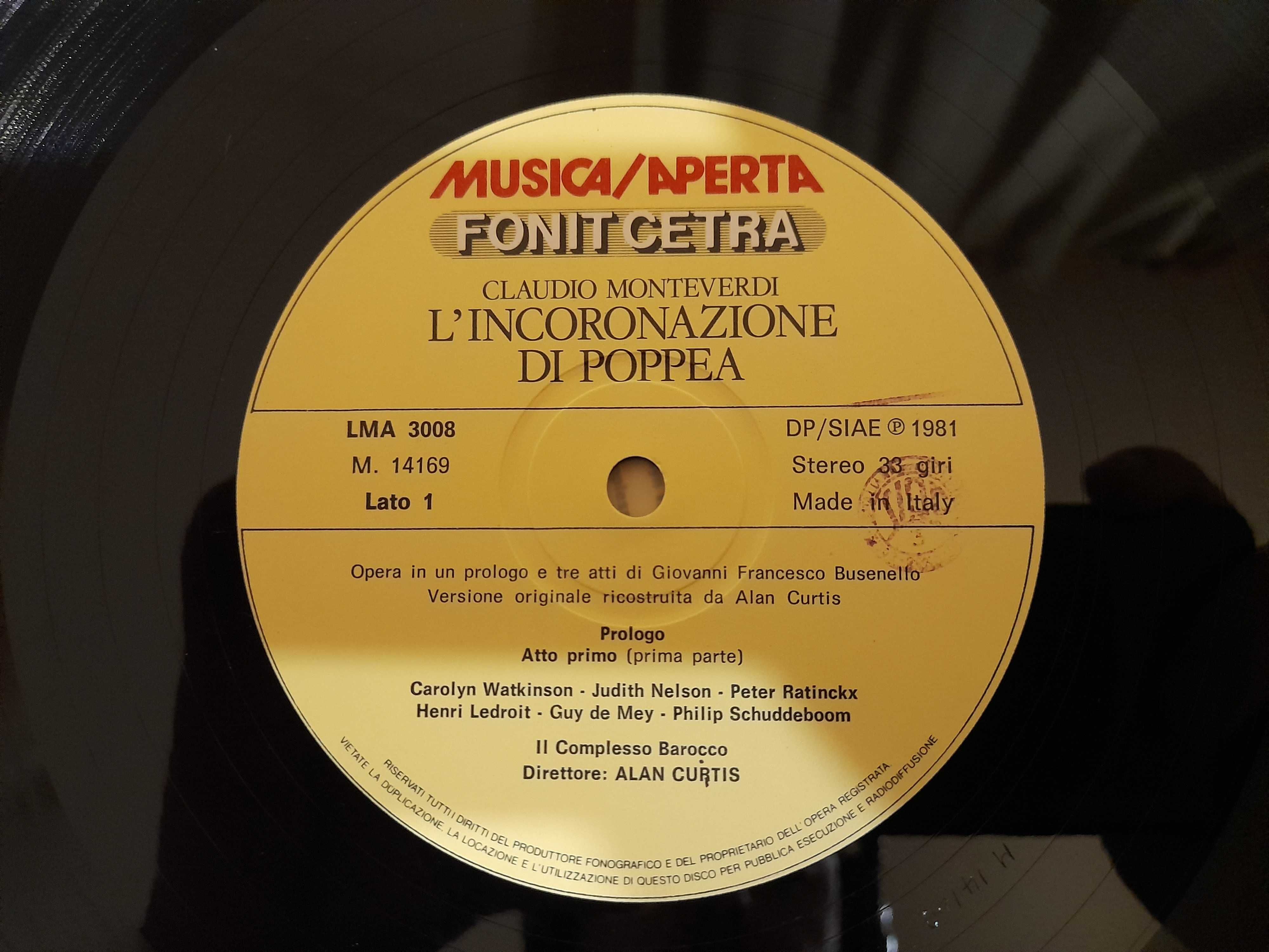 Monteverdi - L' Incoronazione Di Poppea Box 4 x Winyl (33)