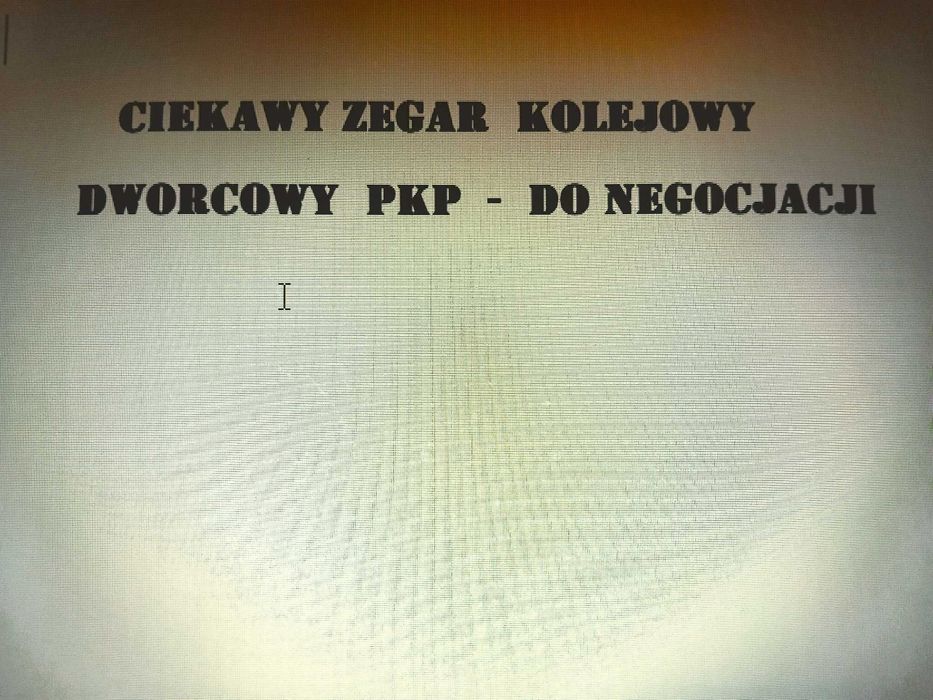 zegar kolejowy dworcowy PKP sterownik podświetlany sprawny