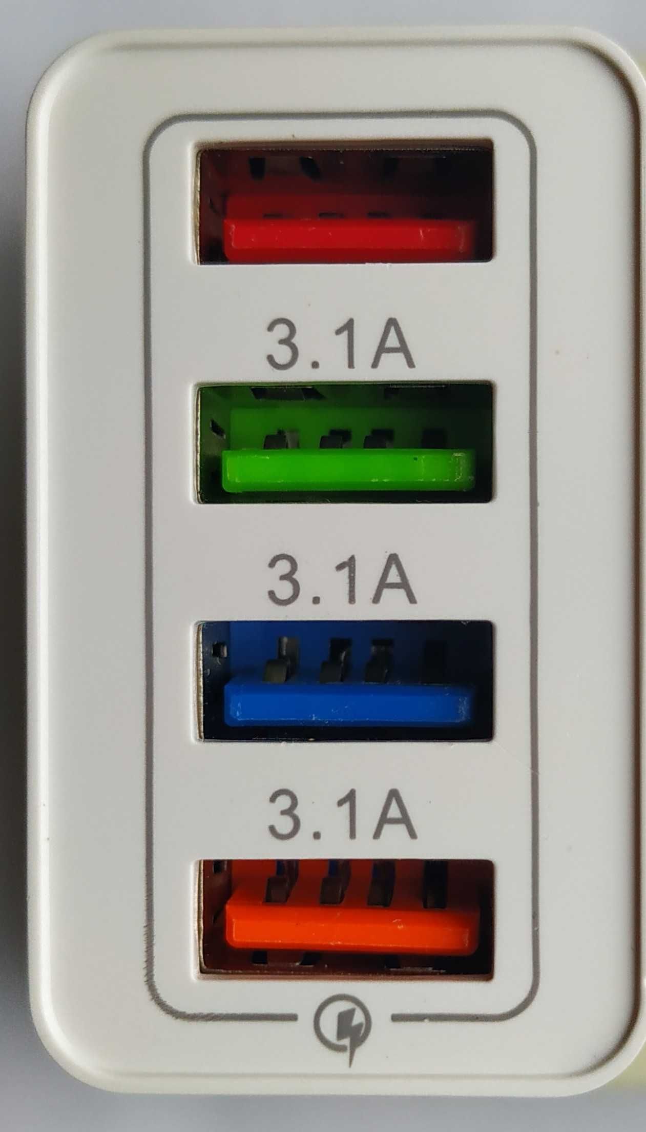 Зарядний пристрій 4 port USB Quick Charge 3.0