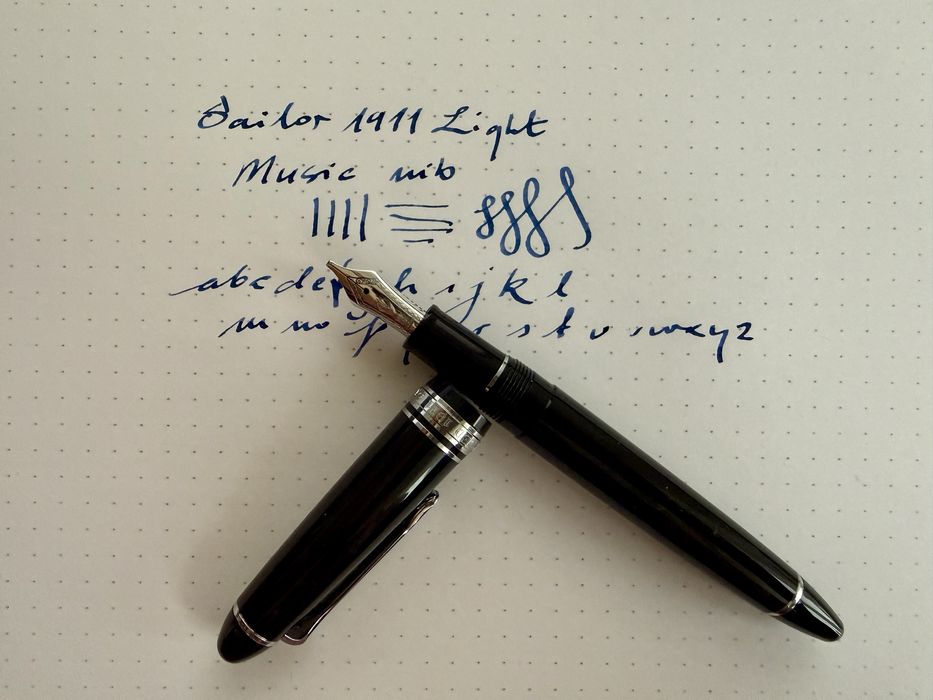 Pióro wieczne Sailor 1911 Light music nib stalowka muzyczna