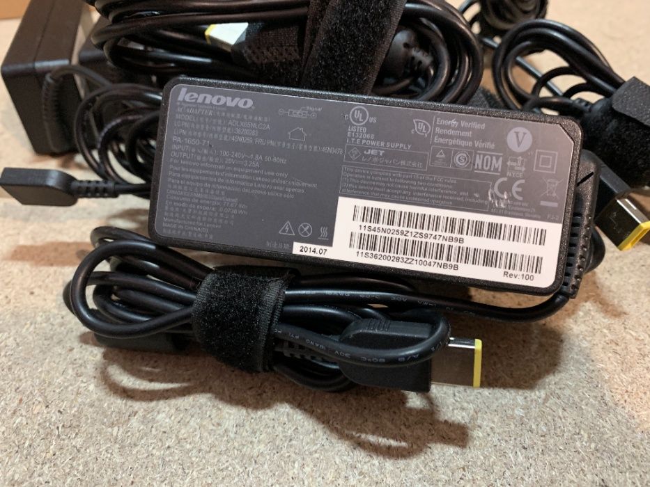 Оригінальний блок живлення Lenovo 65w USB+Pin ( Square , прямоугольный