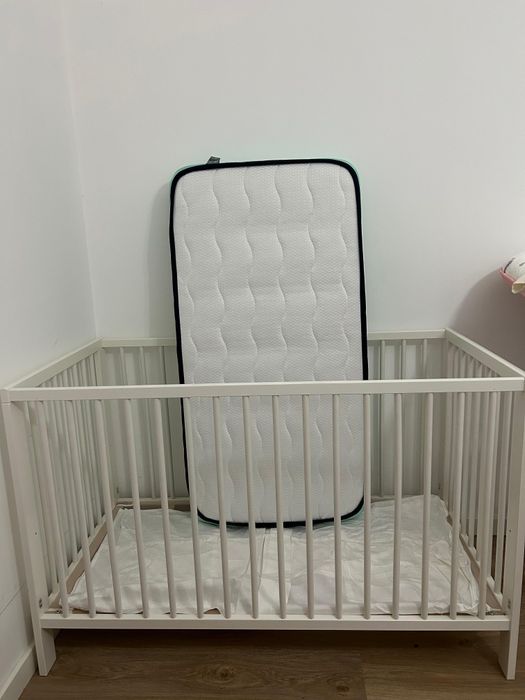 Berço ikea + colchão ortopédico + ninho redutor