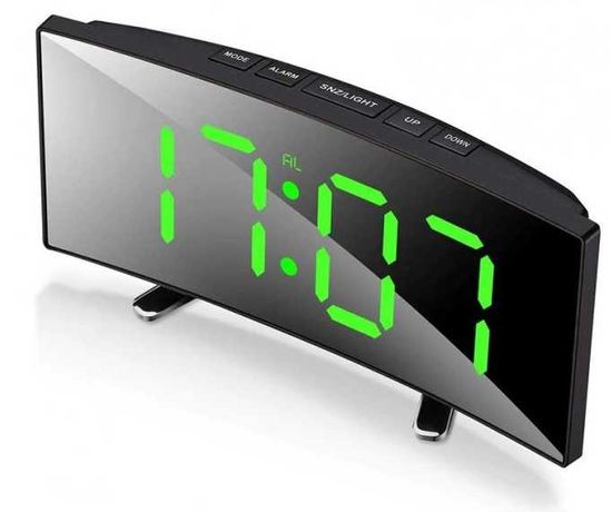 Электронные LED часы зеркальные настольные UKC DT-6507