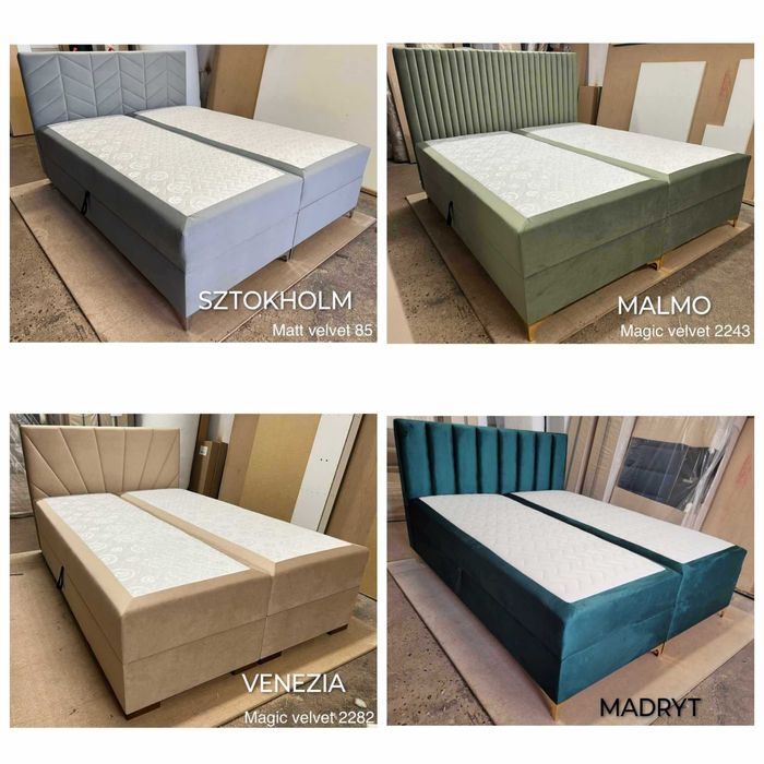 Łóżka Kontynentalne 7 wzorów do wyboru ! Bogata gamma kolorystyczna