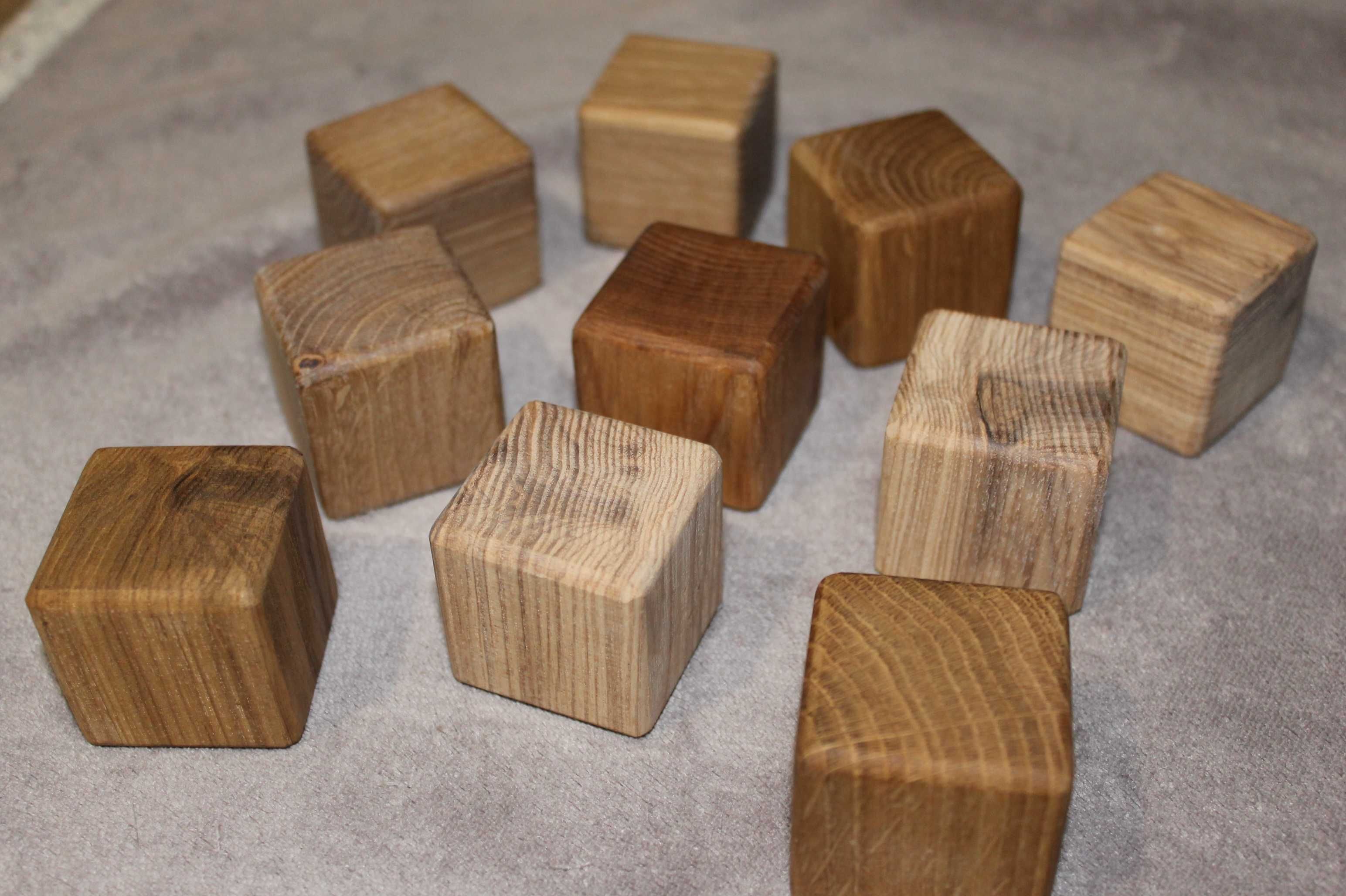 Деревянные кубики ручной работы