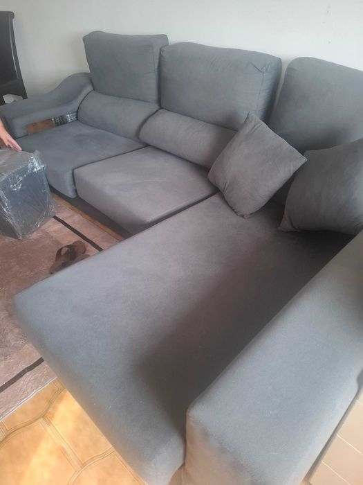 Mesa sala,conjunto cadeiras e sofá e móvel