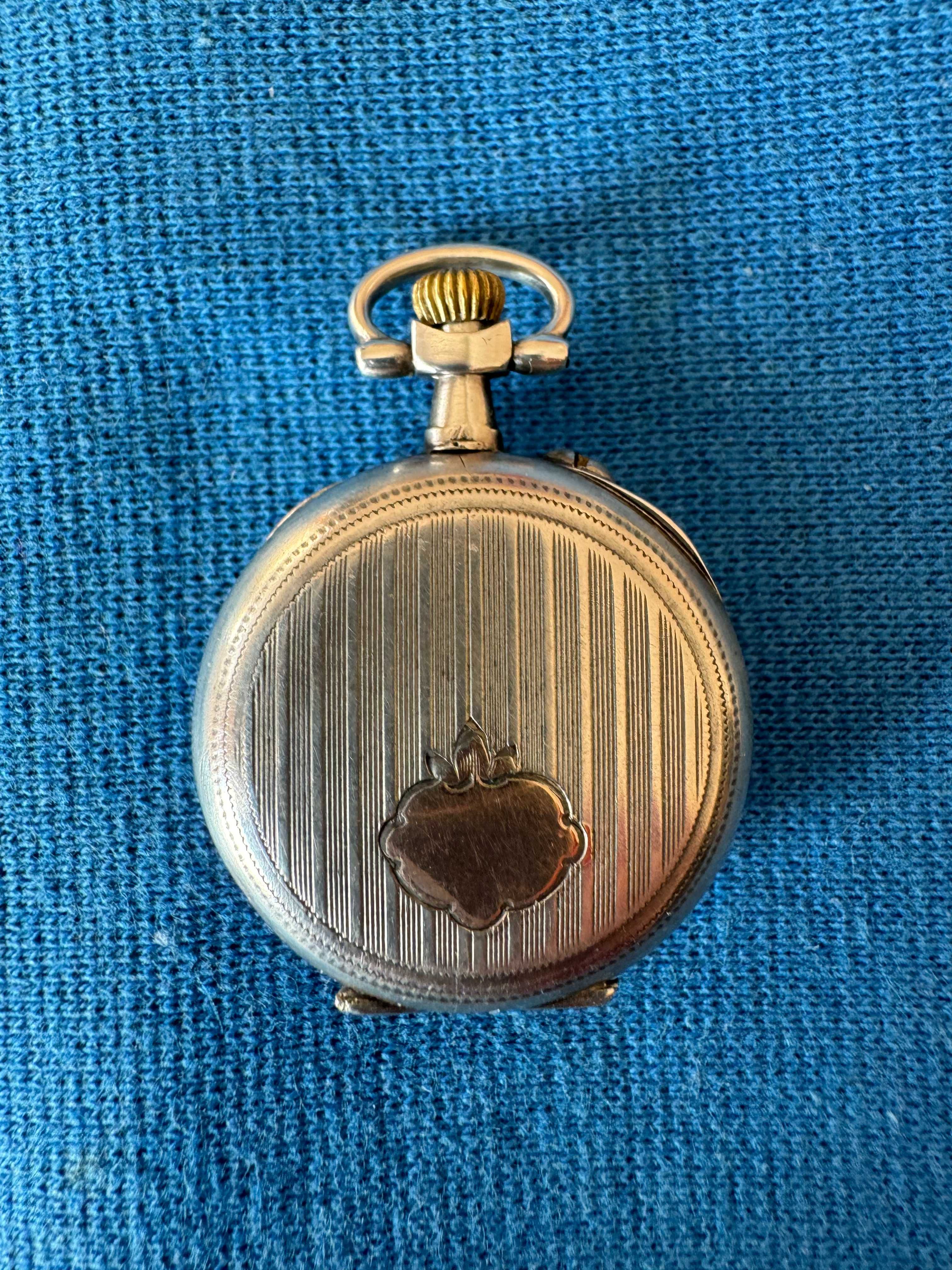 Pocket silver watch women vintage