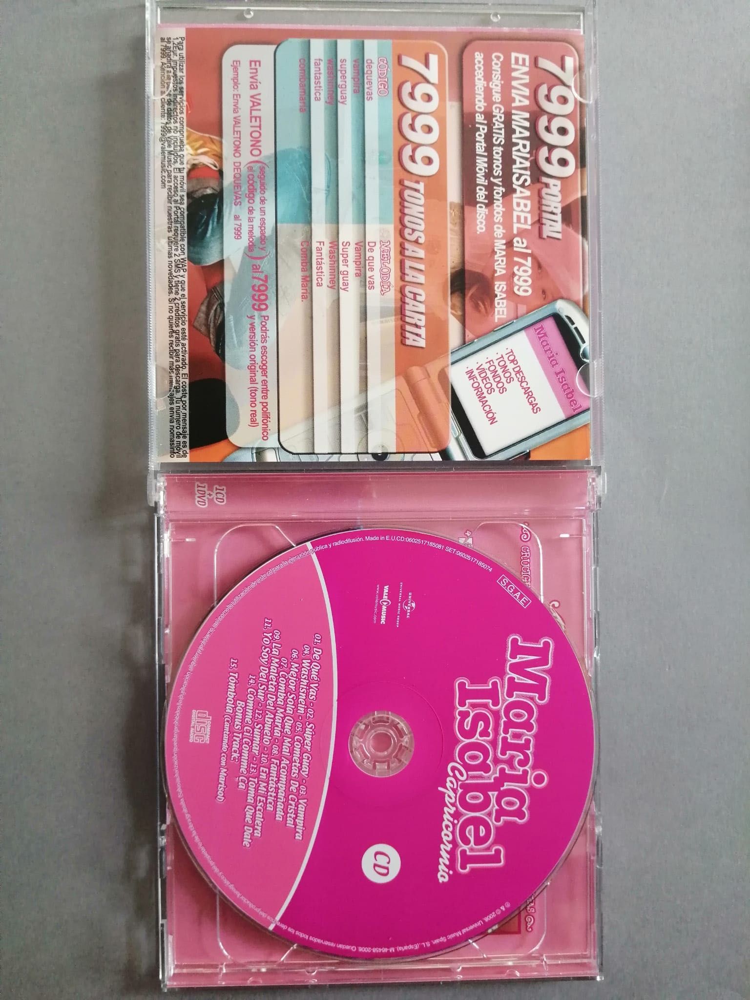 Zestaw CD+DVD, Maria Isabel, Capricornio
