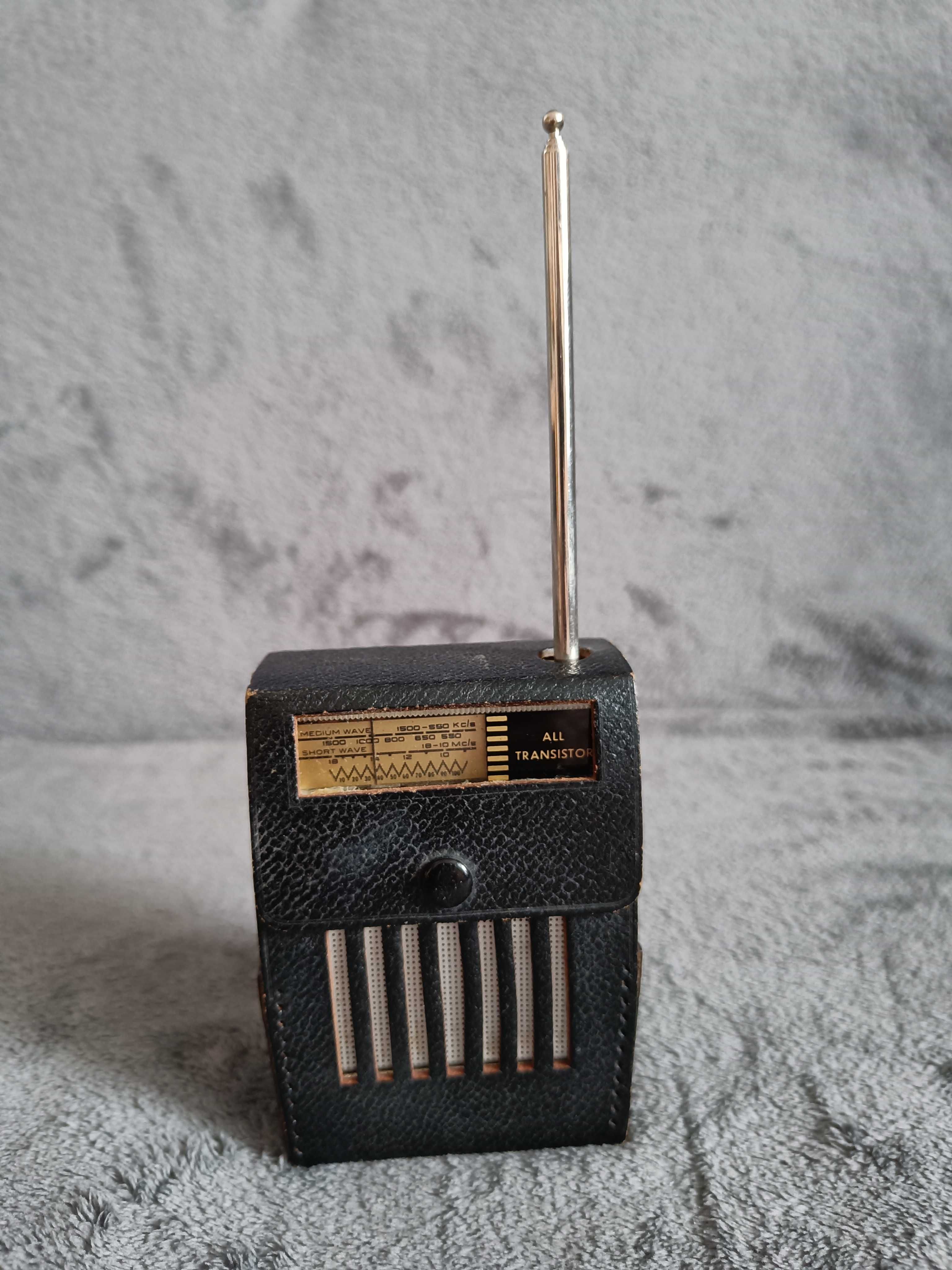 Zabytkowe kompaktowe radio PHILIPS Transistor LOX25T/22G z lat '60 NL