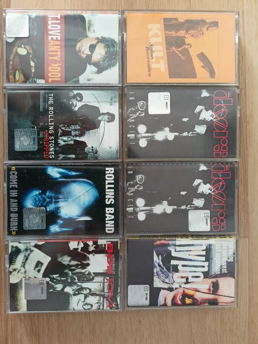 Kasety 8 sztuk the Doors Kult Rolling Stones Hype