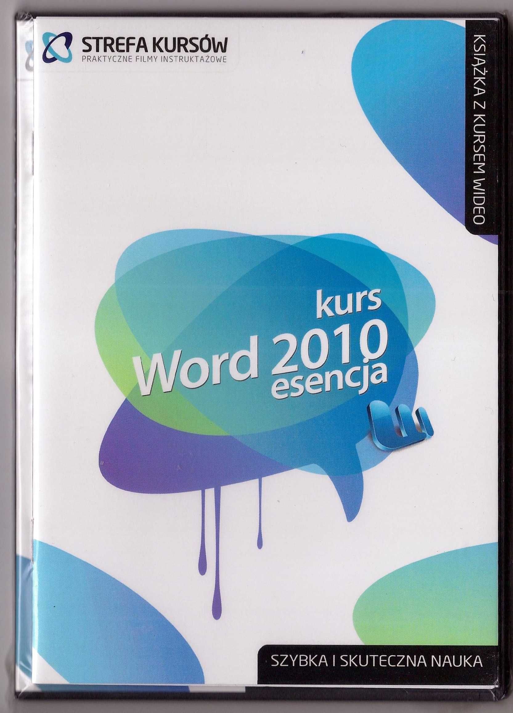 WORD 2010 esencja samodzielna nauka kurs video książeczka + CD