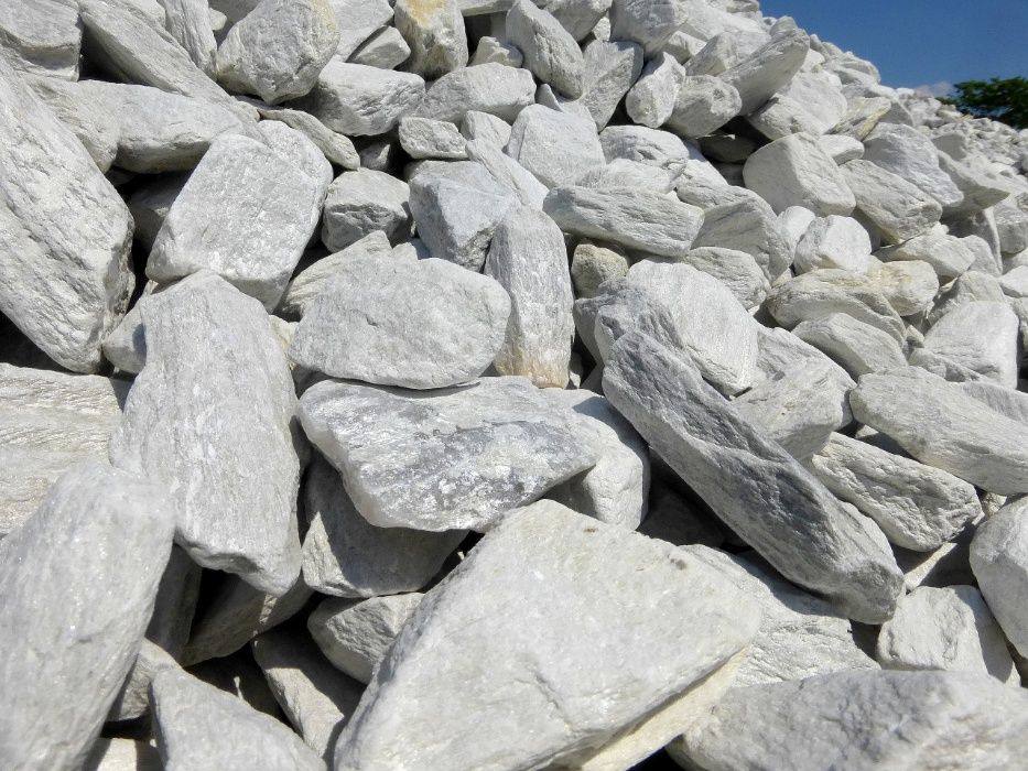 Kora Kamienna Biała Srebrna Kamień Ogrodowy Ozdobny Grys Ogród Łupek