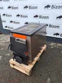 Твердотопливный котел Bizon М-200П Термо (20 кВт с плитой) Доставка!