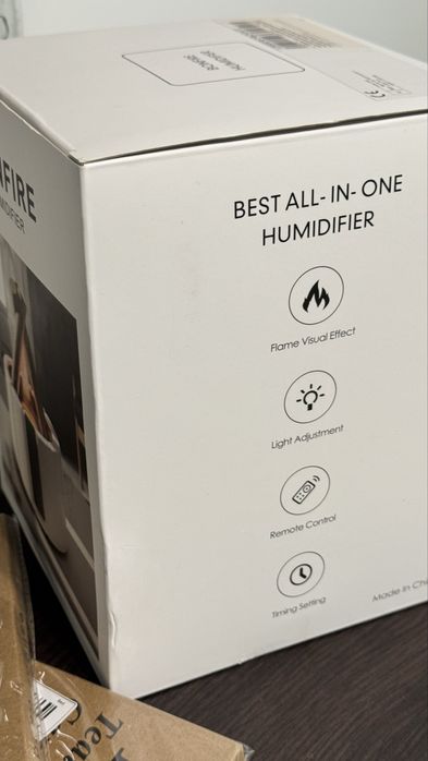 Зволожувач повітря з імітацією багаття та підсвіткою