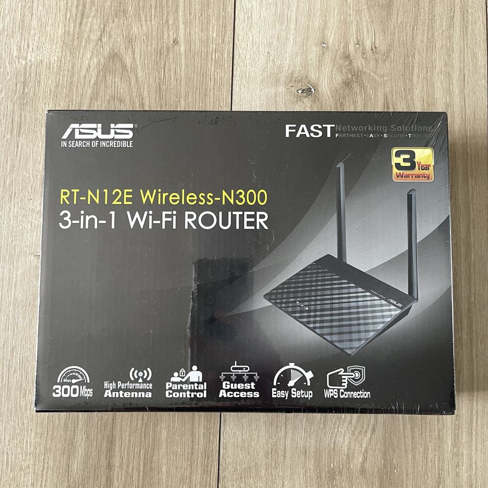 Роутер Wi-Fi Asus RT-N12E Wireless-N300 маршрутизатор вай фай