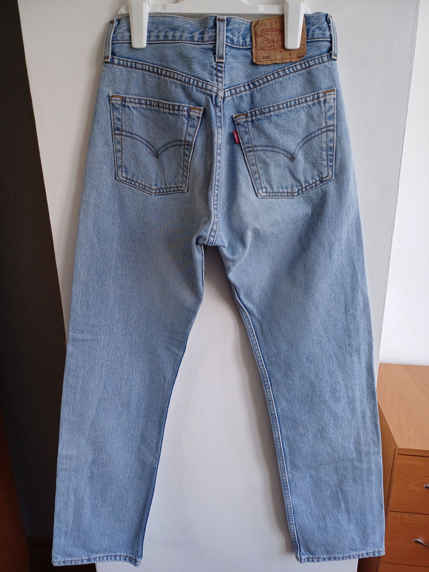 Винтажные джинсы унисекс LEVIS 501 оригинал USA 28×30