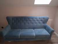 Sofa dwa fotele na nóżkach