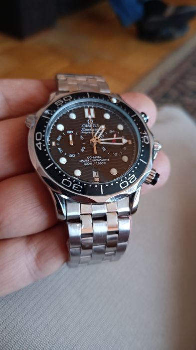 Seamaster elegancki zegarek chronograf