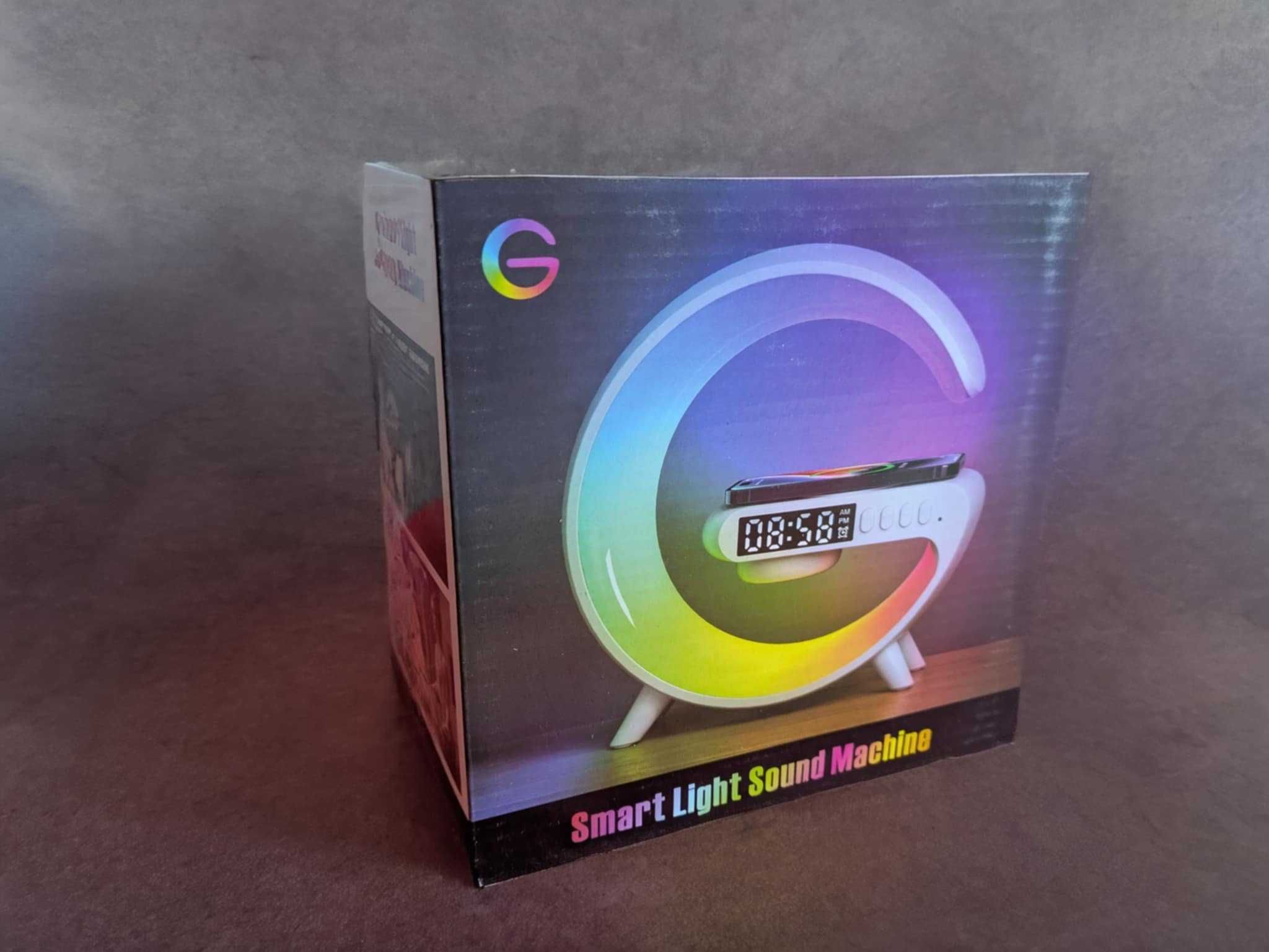 Lampka LED RGB Głośnik Ładowarka Zegar Radio Budzik Bluetooth
