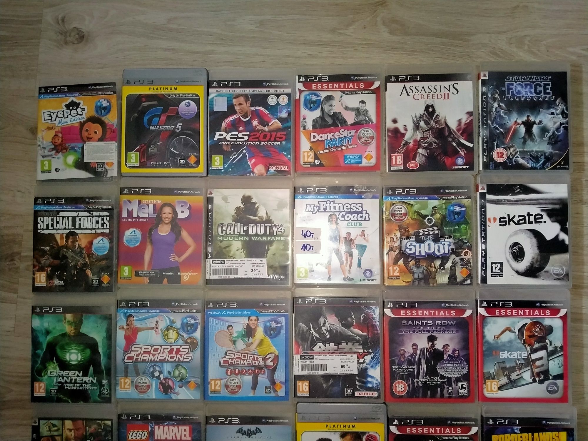 Gry na PlayStation 3, FIFA 19, PES 18, Tekken, Minecraft i inne