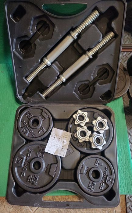 Zestaw hantli walizka 2 x 10kg