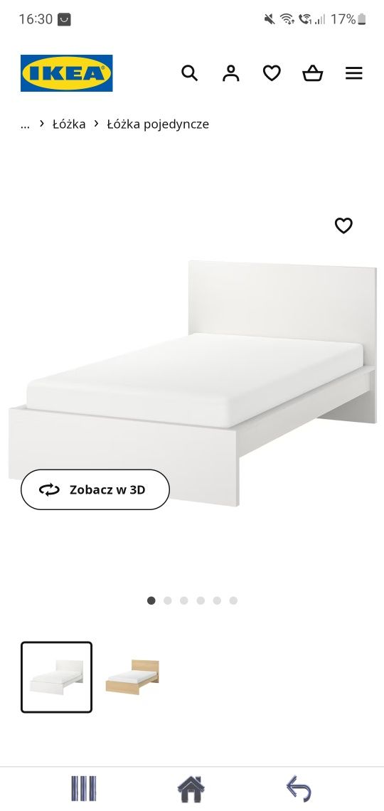 Rama lozka IKEA  nowe zapakowane
