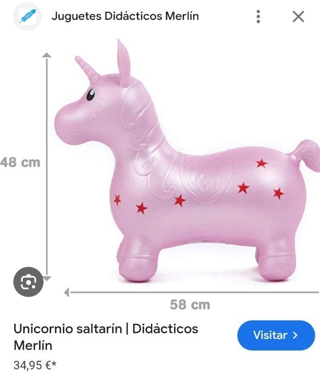 Unicórnio saltitante .