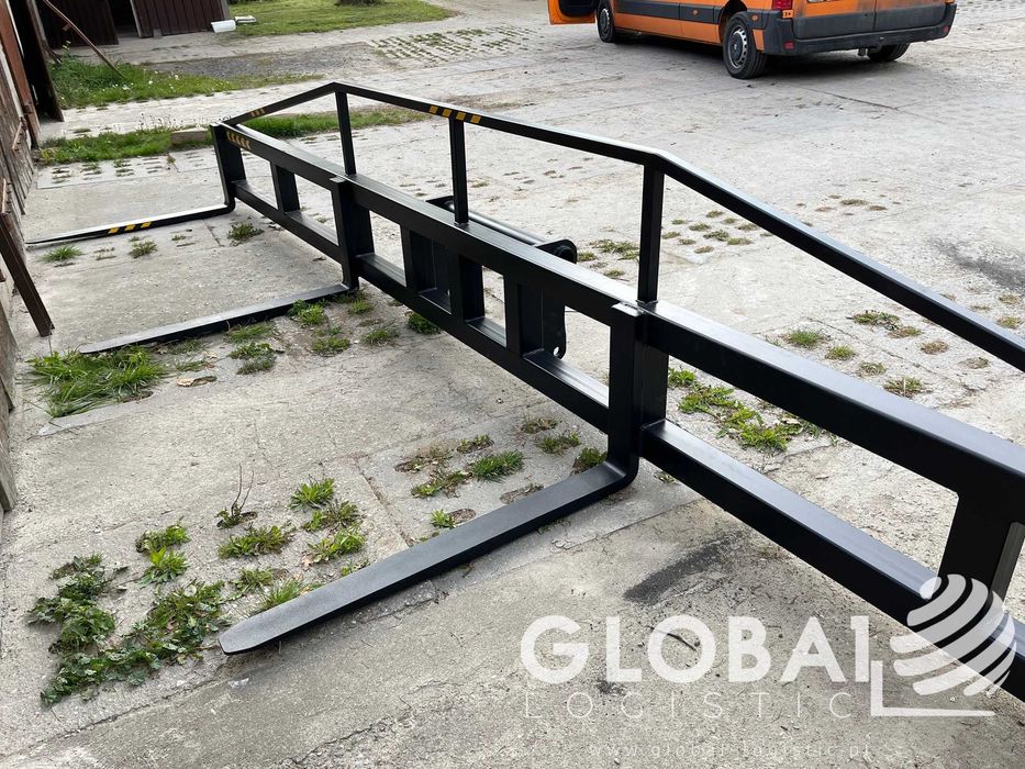 Trawersa 6000 mm | 4 Widły do ładowarki - Ładowarka Manitou CAT JCB