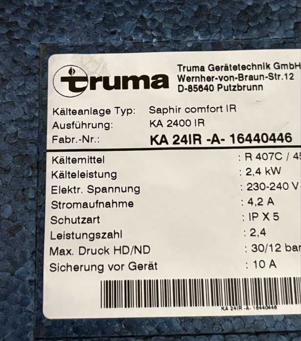 Klimatyzacja podlawkowa Truma saphir comfort Vario Dometic fv3000b