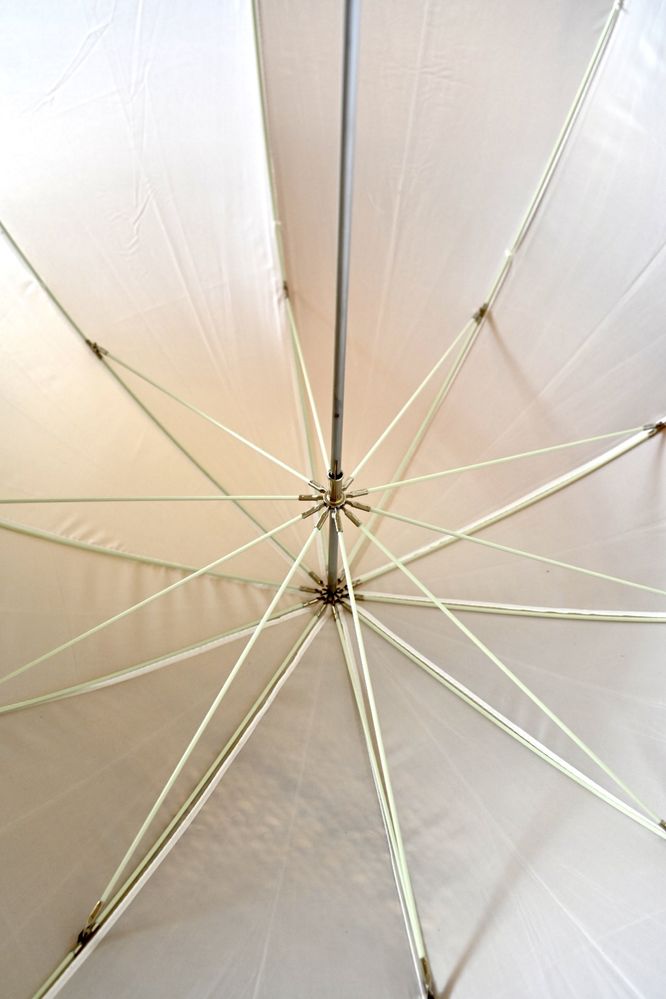 Parasolka fotograficzna transparentna biała. 152cm parasol