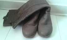 Botas Seaside Castanhas em pele