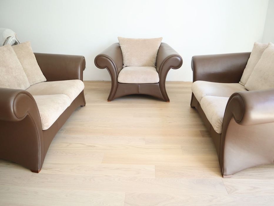 Zestaw wypoczynkowy do salonu Kler - 2 sofy + fotel